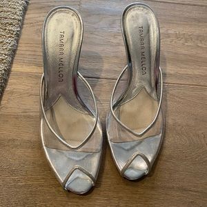 Tamara Mellon glass clear pvc sandal